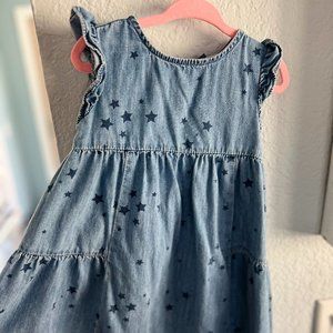 Denim dress w/stars